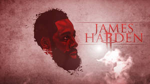 Houston Rockets Harden Grunge Art Wallpaper