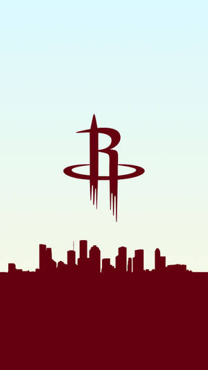 Houston Rockets Minimalist Art Wallpaper