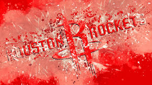 Houston Rockets Paint Splatter Wallpaper