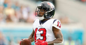 Houston Texans Brandin Cooks Looking Up Wallpaper