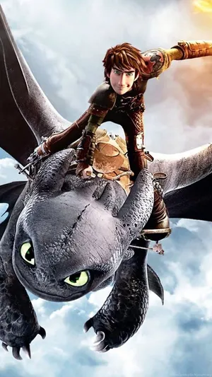 How To Train Your Dragon Toothless And Hiccup Wallpaper