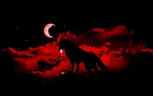 Howling At The Wolf Moon Wallpaper