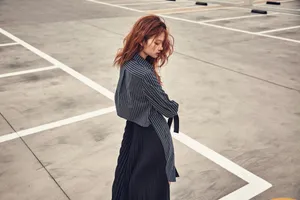 Hoyeon Jung Parking Lot Photoshoot Wallpaper