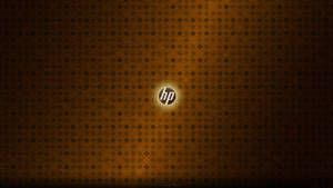 Hp Classic Golden-brown Logo Wallpaper