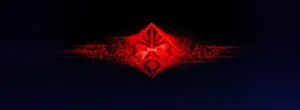 Hp Omen On Blue Background Wallpaper