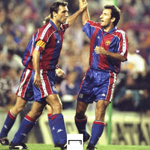 Hristo Stoichkov And Txiki Begiristain Wallpaper