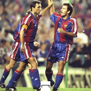 Hristo Stoichkov And Txiki Begiristain Wallpaper