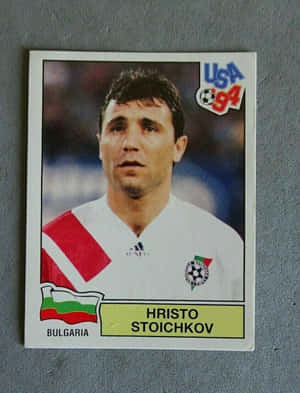 Hristo Stoichkov In Action During Usa 94 Fifa World Cup Wallpaper