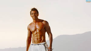 Hrithik Roshan White Colored Shorts Wallpaper