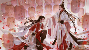 Hua Cheng Bowing To Xie Lian Wallpaper