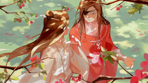 Hua Cheng Under A Tree Wallpaper