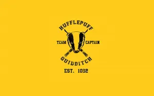 Hufflepuff Quidditch Team Captain Est1092 Wallpaper