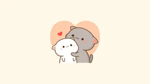Hugging Cute Cat Pfp Wallpaper