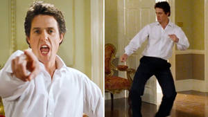 Hugh Grant Love Actually Dance Wallpaper