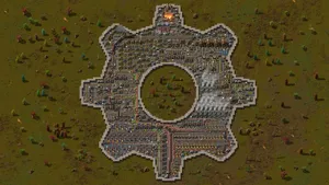 Humans And Machines Working Together In A Network Of Functional Machines Wallpaper