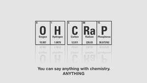 Humorous Illustration Of A Chemical Reaction Wallpaper