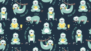 Humorous Sloth Poster Wallpaper