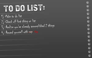 Humorous To Do List Wallpaper