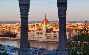 Hungarian Parliament Building In Hungary Wallpaper