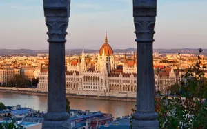 Hungarian Parliament Building In Hungary Wallpaper