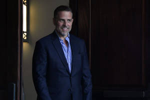 Hunter Biden Outside Of Church Wallpaper