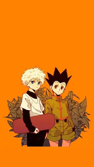 Hunter X Hunter Orange Aesthetic Wallpaper
