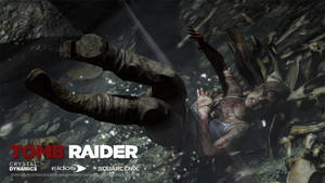 Hurting Lara From Tomb Raider Game Wallpaper