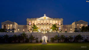 Hyderabad Falaknuma Palace Night Wallpaper