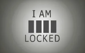 I Am Locked Password Concept Wallpaper