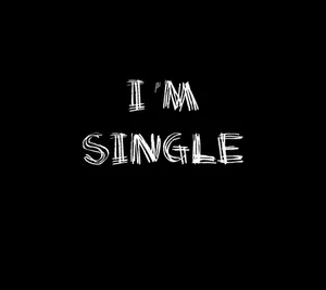 I Am Single Black Background Wallpaper