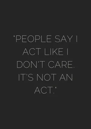 I Don't Care Savage Quote Wallpaper