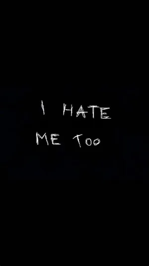 I Hate Me Too Black And White Aesthetic Phone Wallpaper