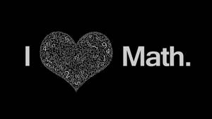 I Love Math Illustration Wallpaper