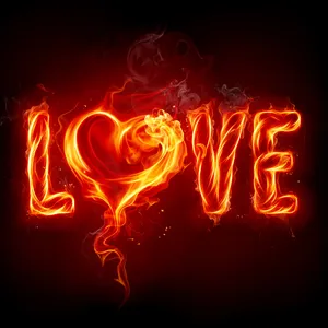I Love Pfp Flaming Wallpaper