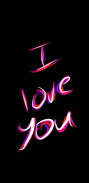 I Love You Neon Art Wallpaper