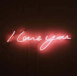 I Love You Red Neon Light Wallpaper