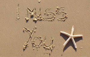 I Miss You Starfish Wallpaper