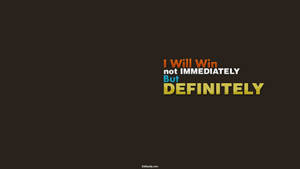 I Will Win Motivational Desktop Wallpaper