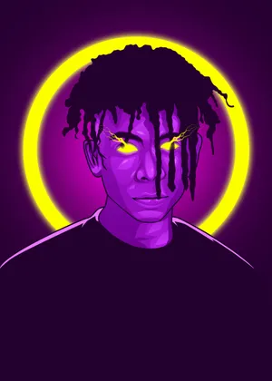 Iann Dior Artwork Yellow Eyes Wallpaper