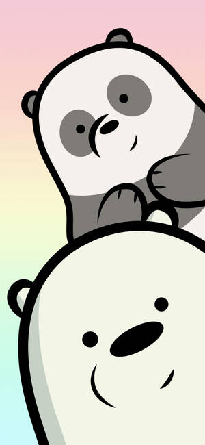 Ice Bear Panda We Bare Bears Wallpaper