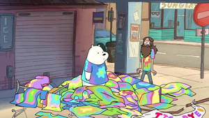 Ice Bear We Bare Bears Hippie Aesthetic Shirt Wallpaper