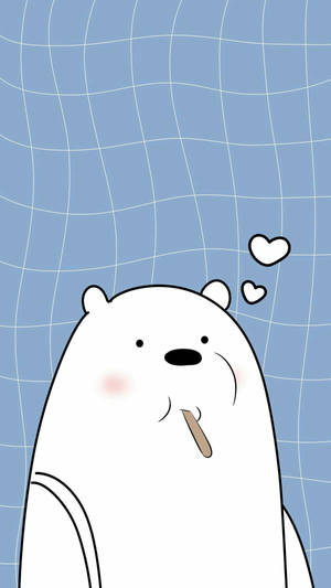 Ice Bear We Bare Bears Popsicle Stick Wallpaper