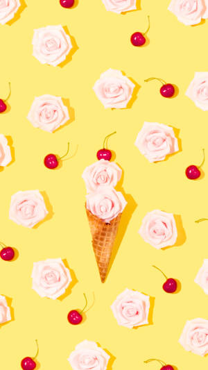 Ice Cream Flower Spring Iphone Wallpaper