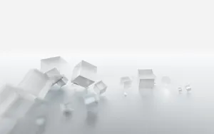 Ice Cubes On Cool White Wallpaper