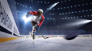 Ice Hockey Indoor Game Wallpaper