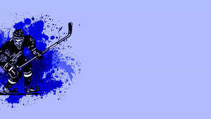 Ice Hockey Minimalist Art Wallpaper