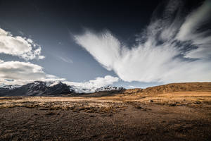 Iceland Brown Landscape Nature Scenery Wallpaper