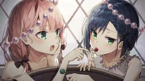 Ichigo And Zero Two, Enjoying The Sweetness Of Life. Wallpaper