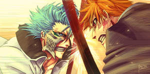 Ichigo Kurosaki Vs. Grimmjow Wallpaper