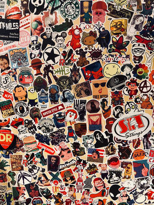 Iconic Aesthetic Stickers Wallpaper